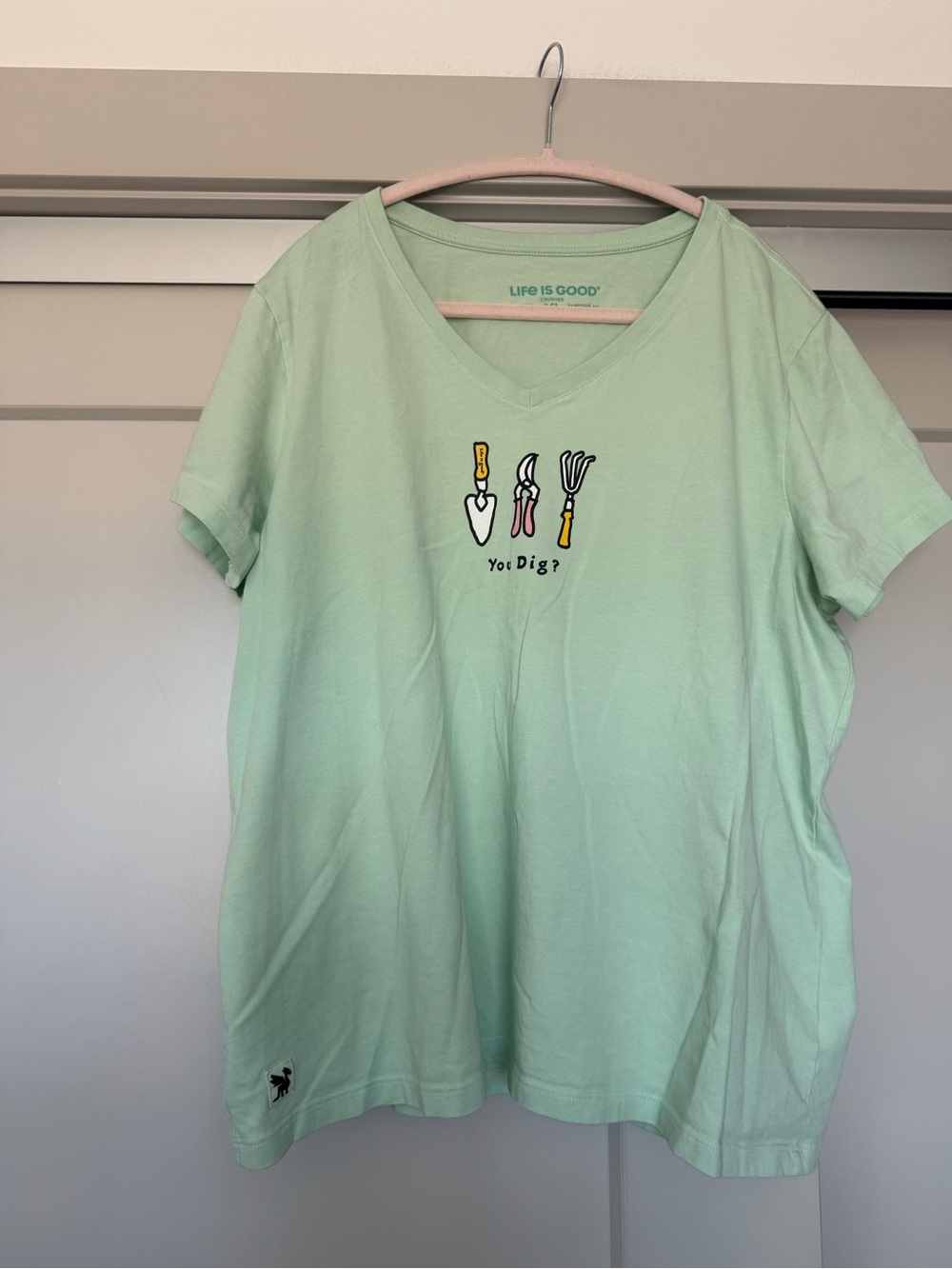 Life is Good ‘You Dig’ V-Neck Tee Shirt